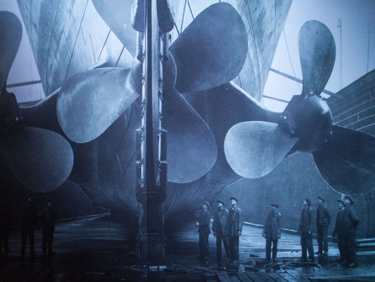 výstava Titanic, lodné skrutky