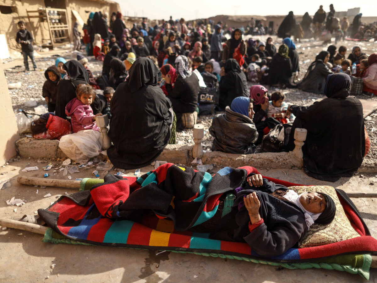 Mósul, Mosul, Irak, Islamský štát, IS, bitka, vojna, utečenci, žena