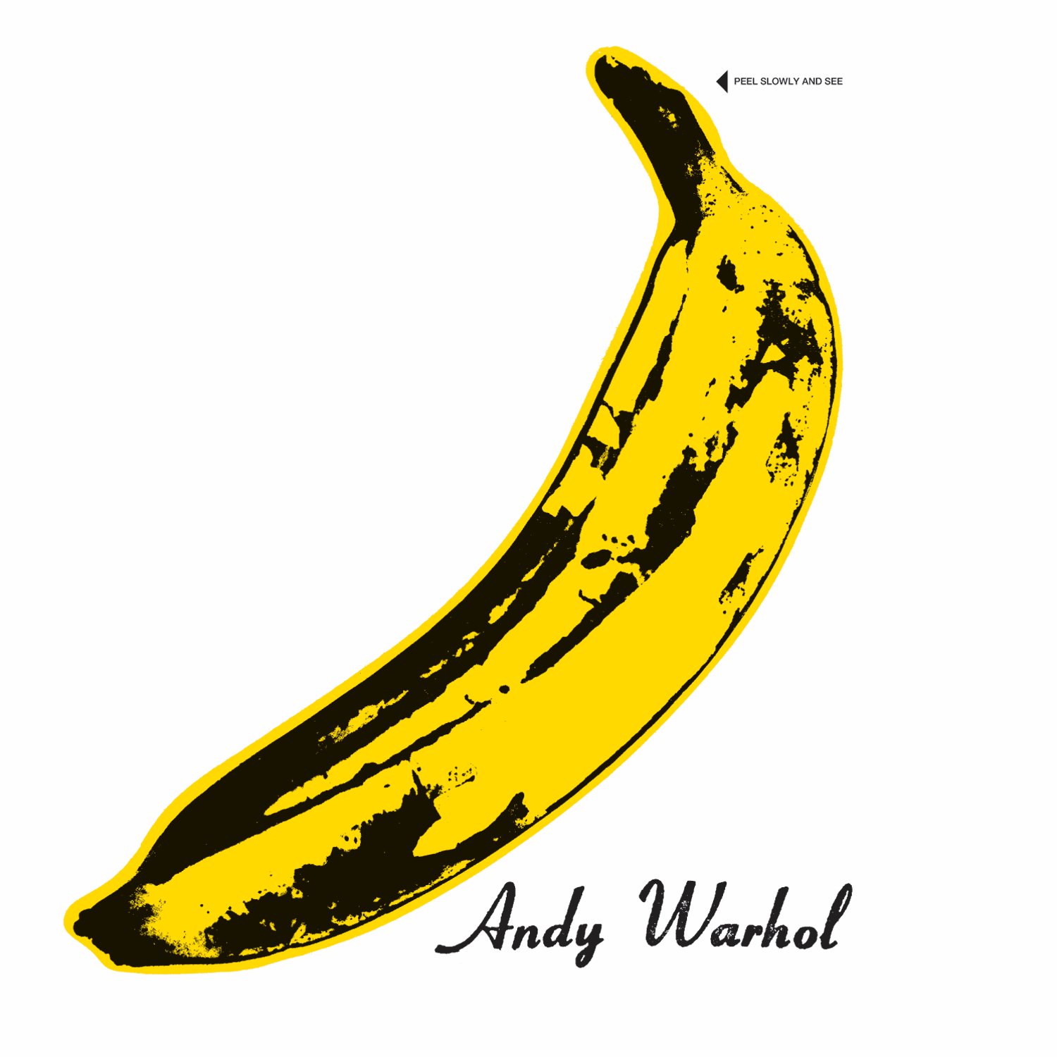 Obal albumu The Velvet Underground & Nico, ktorý navrhol Andy Warhol.