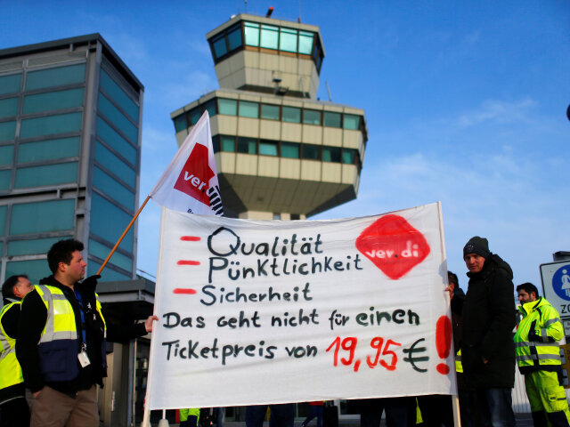 Berlín, letiská, štrajk, letisko,