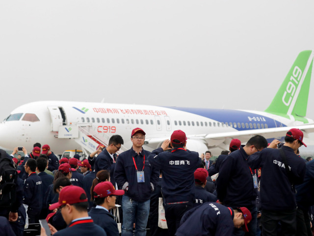 Čína, lietadlo, C919