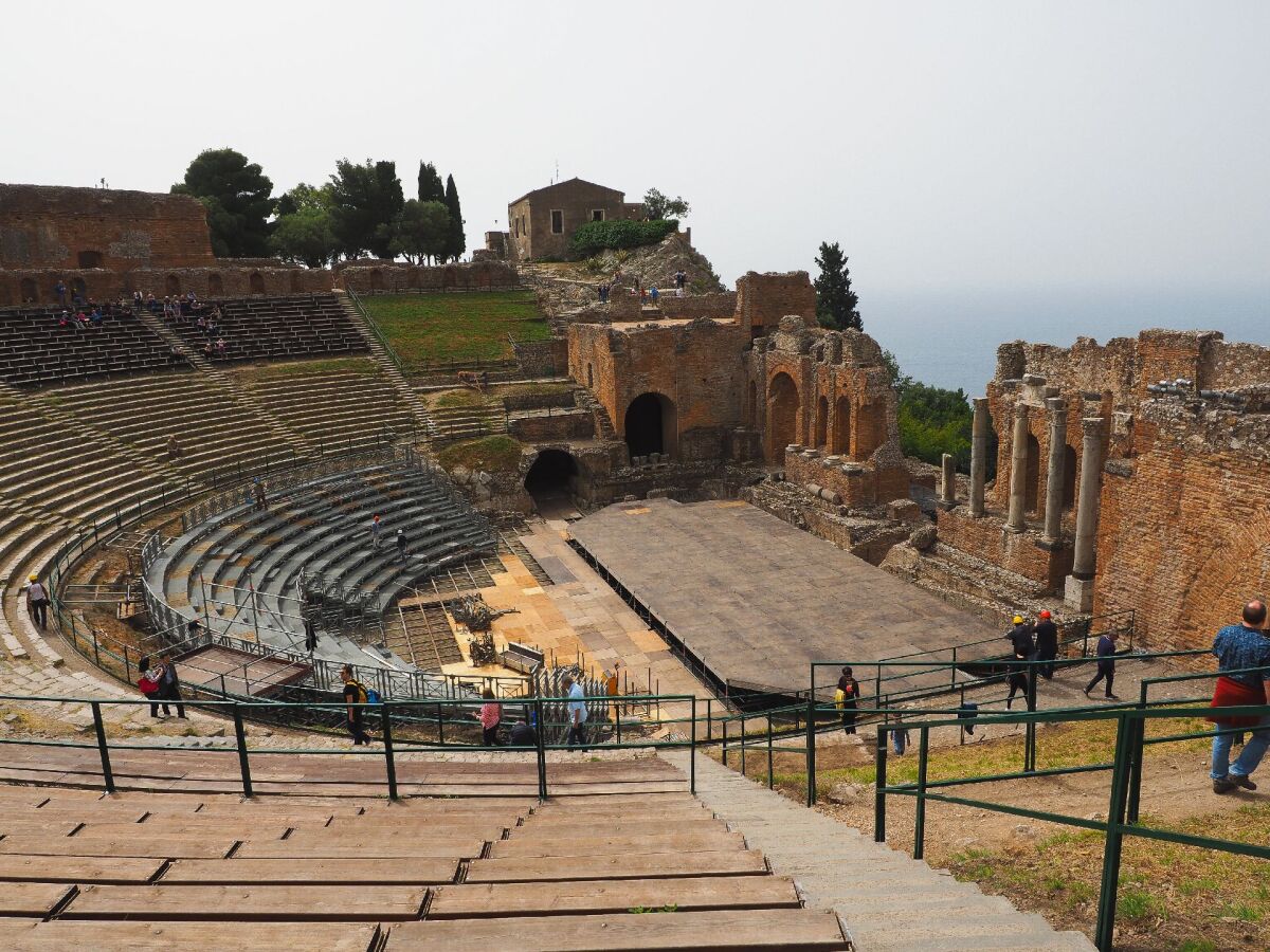 Taormina, Sicília, Taliansko, amfiteáter