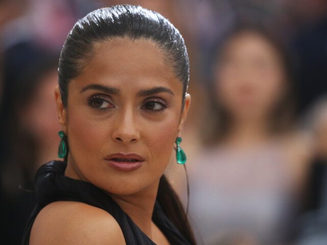 Herečka Salma Hayek na archívnom zábere.