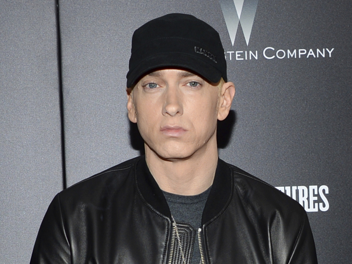 Raper Eminem na archívnom zábere.