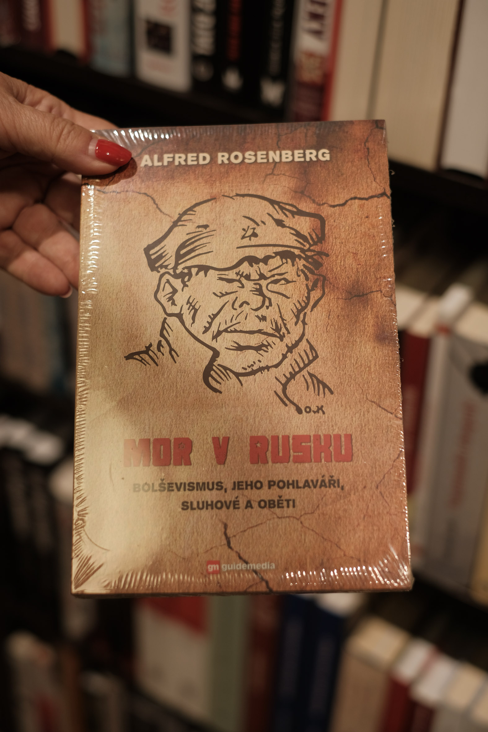 Kniha Mor v Rusku od autora Alfreda Ernsta Rosenberga, ktorý patril k najvplyvnejším členom nemeckej nacistickej strany NSDAP.