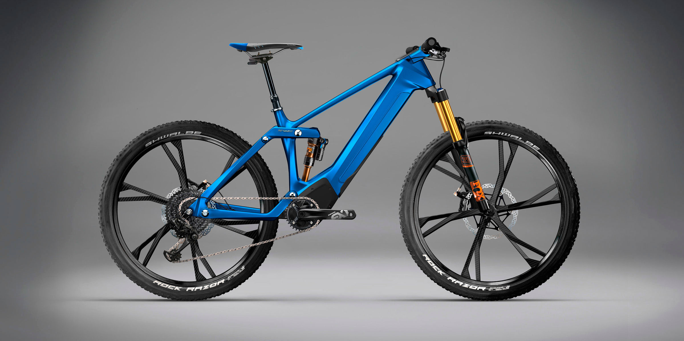 Horský elektrobicykel spoločnosti Kinazo Design má rám vytlačený na 3D tlačiarni.