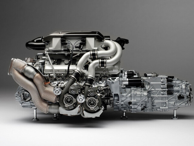 Bugatti Chiron - model motora