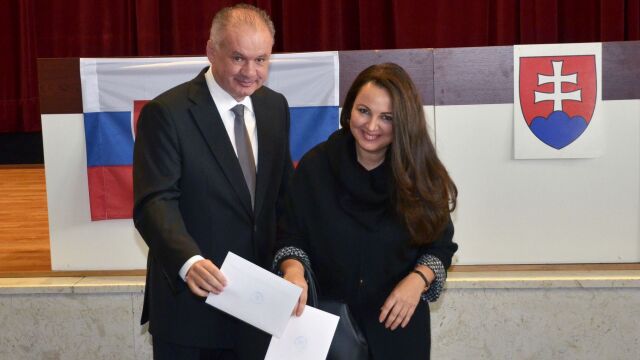 Prezident SR Andrej Kiska odovzdal svoj hlas spolu s manželkou.