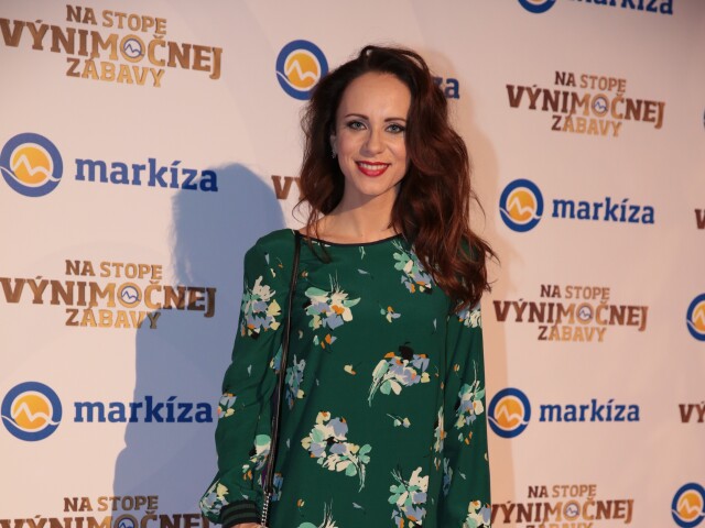 Moderátorka Lenka Vavrinčíková. 