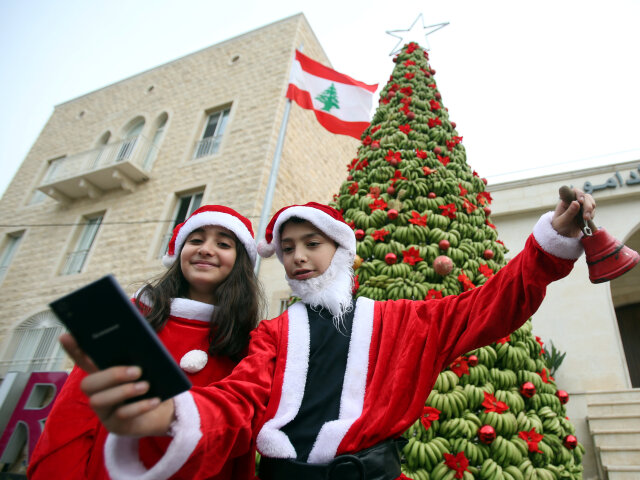Santa Claus, Vianoce, Bejrút, Libanon