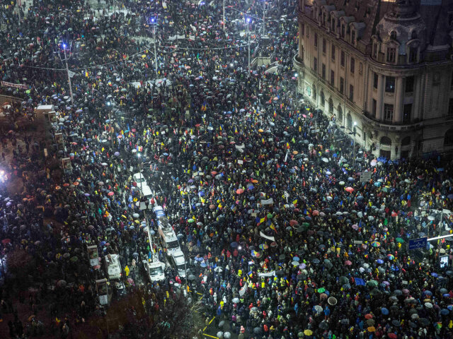 Bukurešť, protest