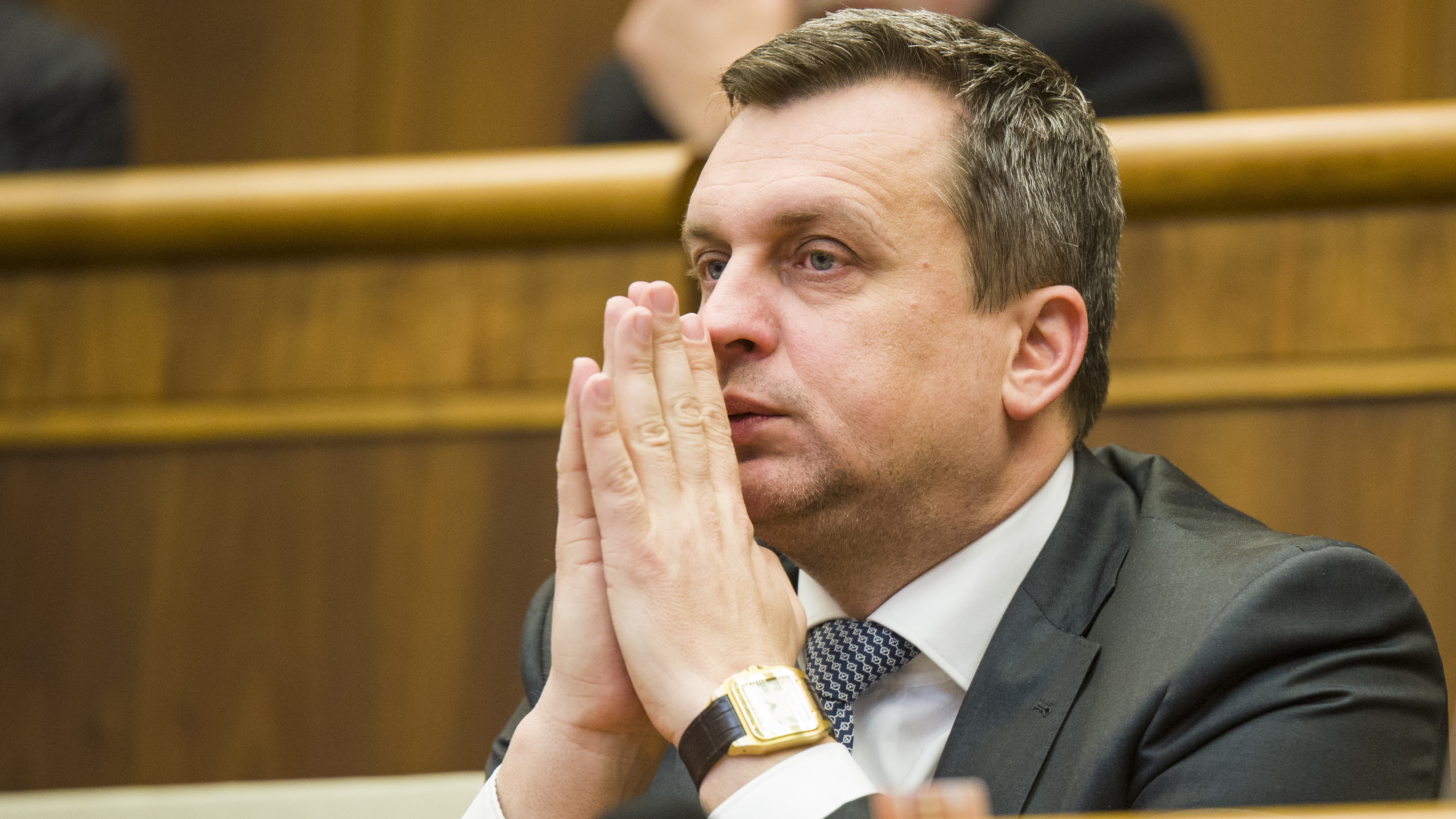 Predseda NR SR Andrej Danko (SNS) počas rokovania 26. schôdze NR SR.