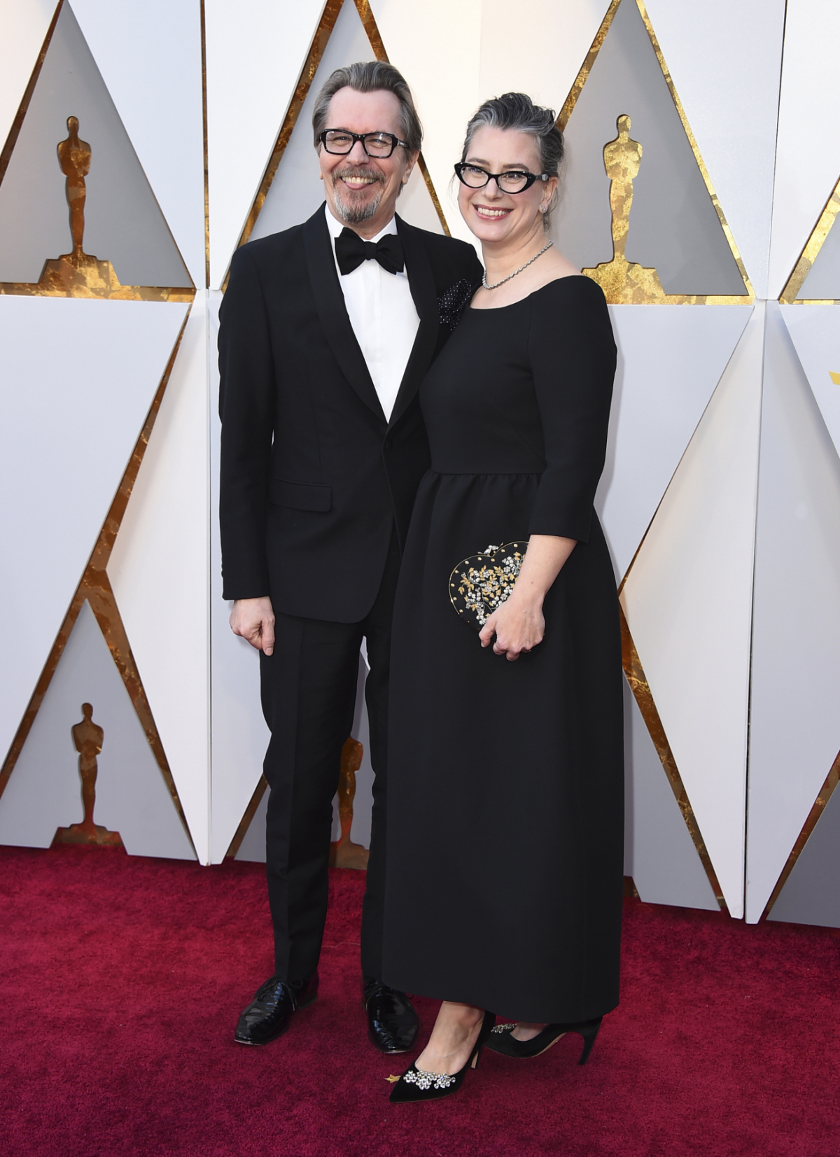 Herec Gary Oldman a jeho manželka Gisele Schmidt.