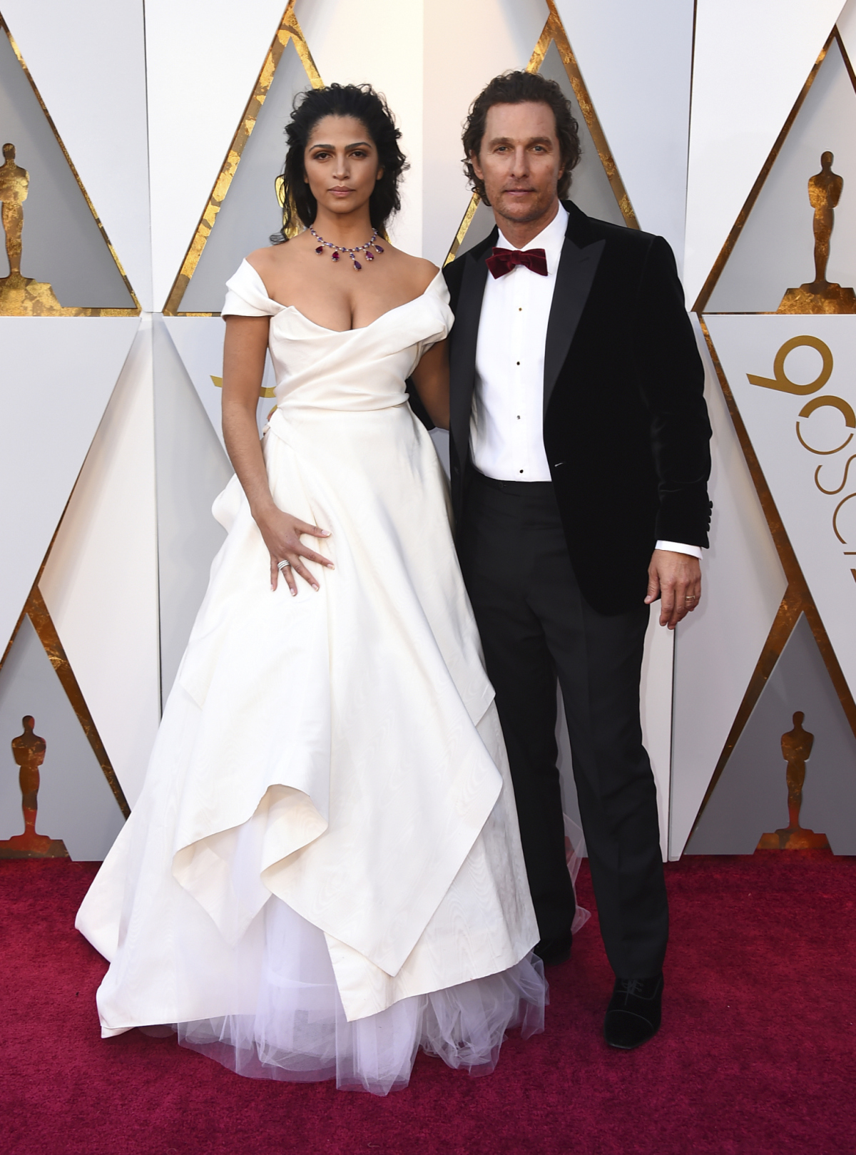 Herec Matthew McConaughey a jeho manželka Camila Alves. 