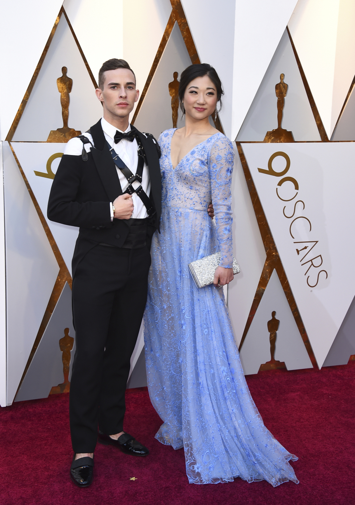 Kraskorčuliari Adam Rippon a Mirai Nagasu.
