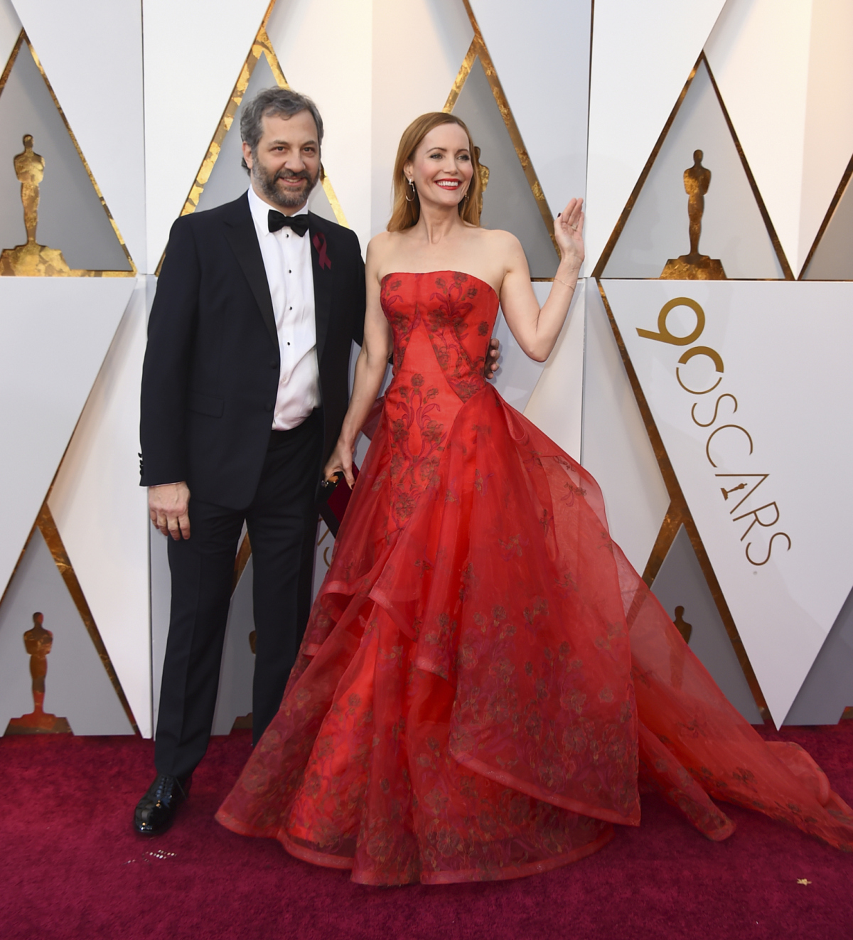 Režisér Judd Apatow a jeho manželka Leslie Mann.