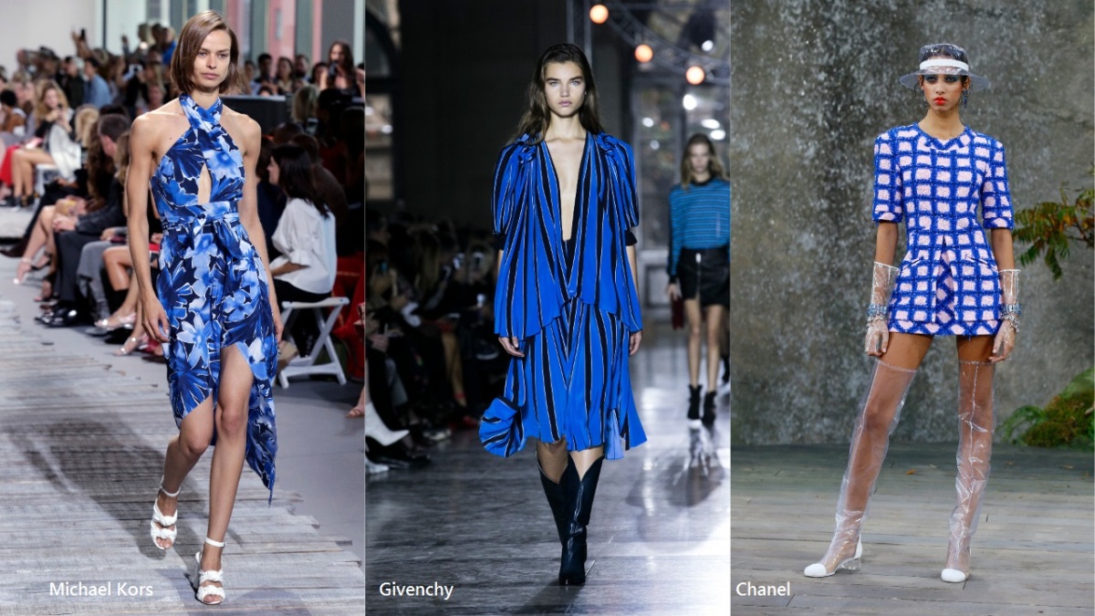 Trendy sezóny Jar/Leto 2018 - modrá lagúna (Michael Kors, Givenchy, Chanel)