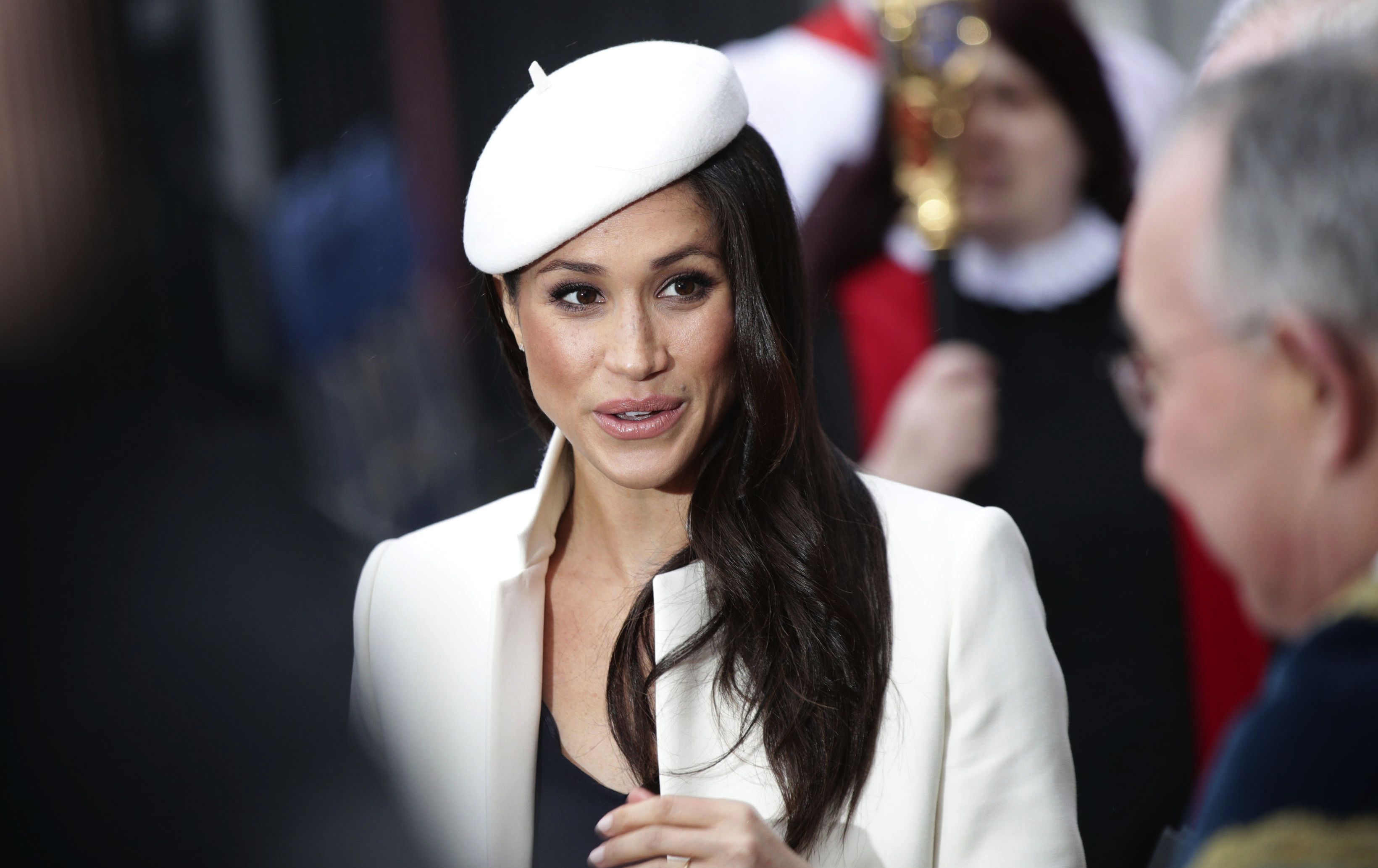 Princ Harry a Meghan Markle počas oficiálnej návštevy vo  Westminster Abbey.