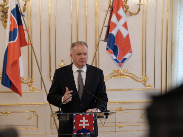 Prezident Andrej Kiska po stretnutí s podpredsedom vlády Petrom Pellegrinim.