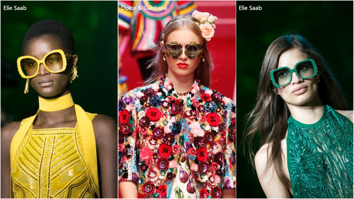 trendy v doplnkoch - sezóna jar-leto 2018 - móda (Elie Saab, Dolce & Gabbana)