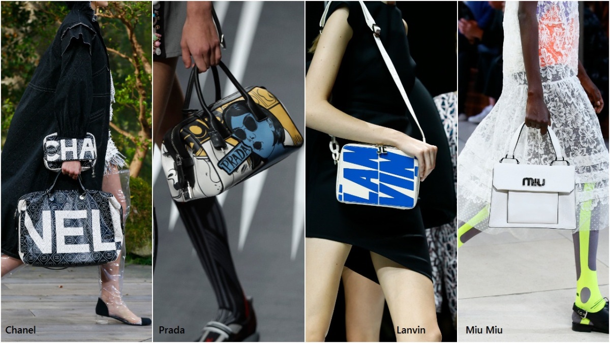 trendy v doplnkoch - sezóna jar-leto 2018 - móda (Chanel, Prada, Lanvin, Miu Miu) 