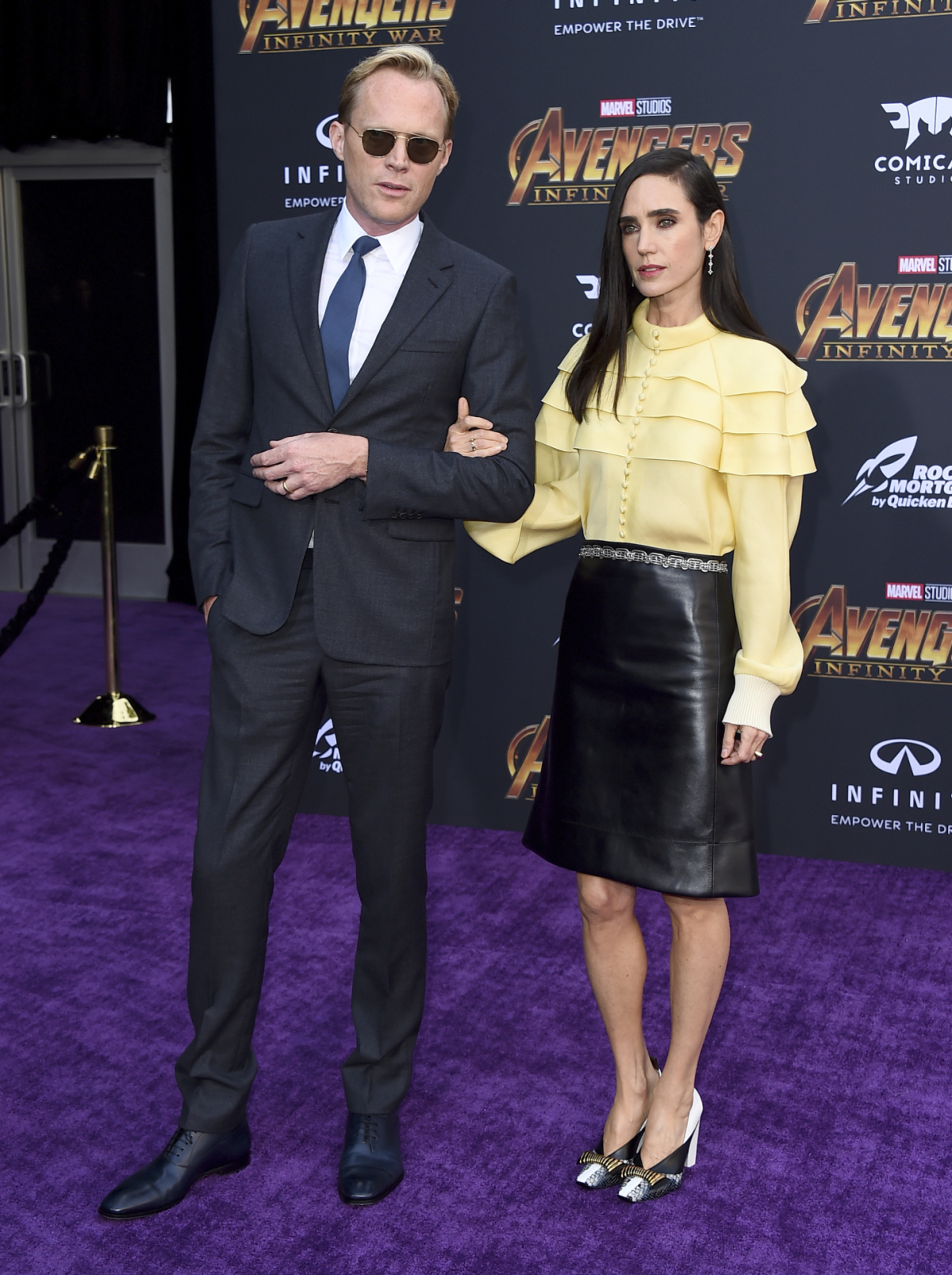 Herec Paul Bettany (alias Vision) a jeho manželka Jennifer Connelly.