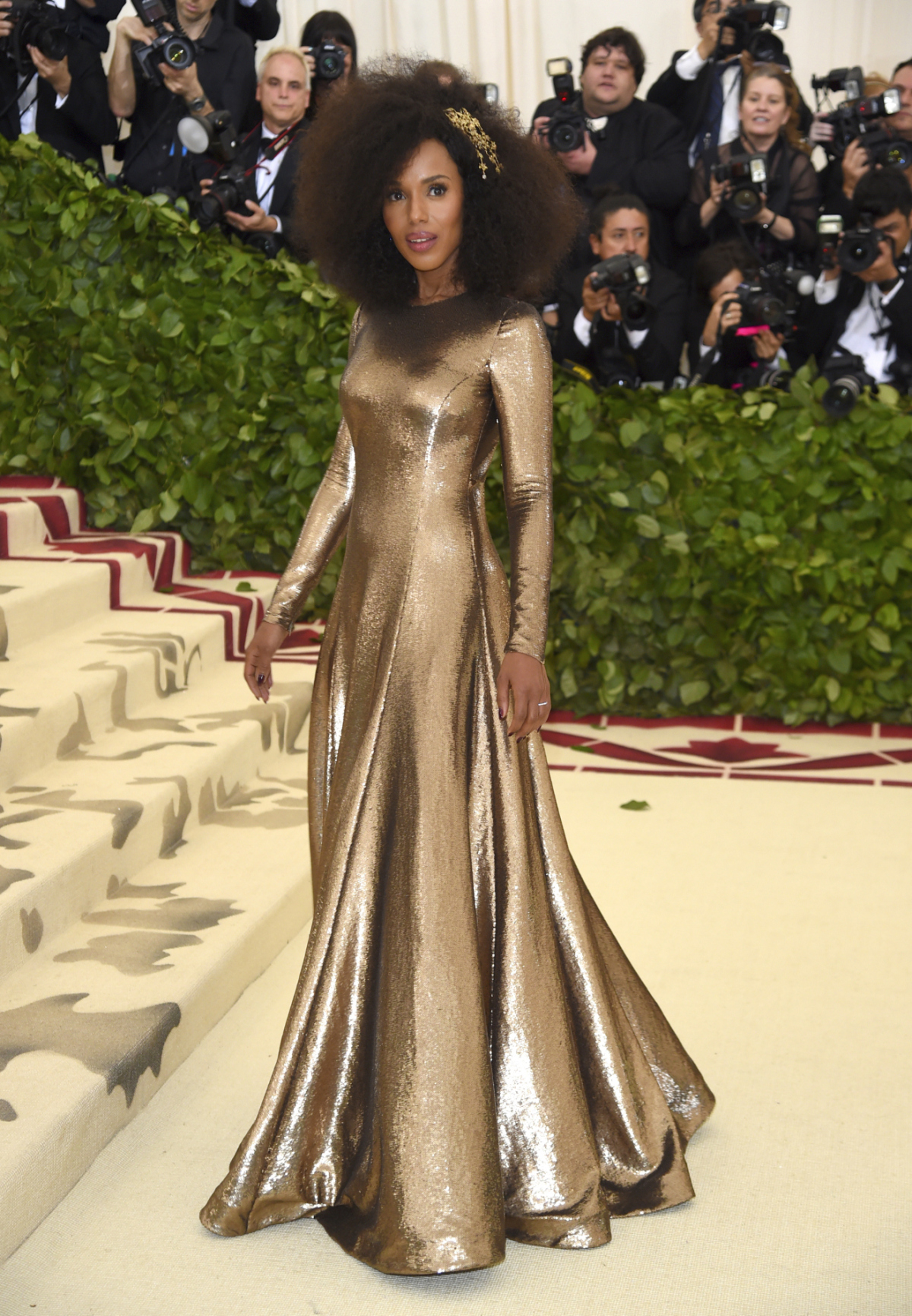 Herečka Kerry Washington v kreácii Ralph Lauren Collection. 