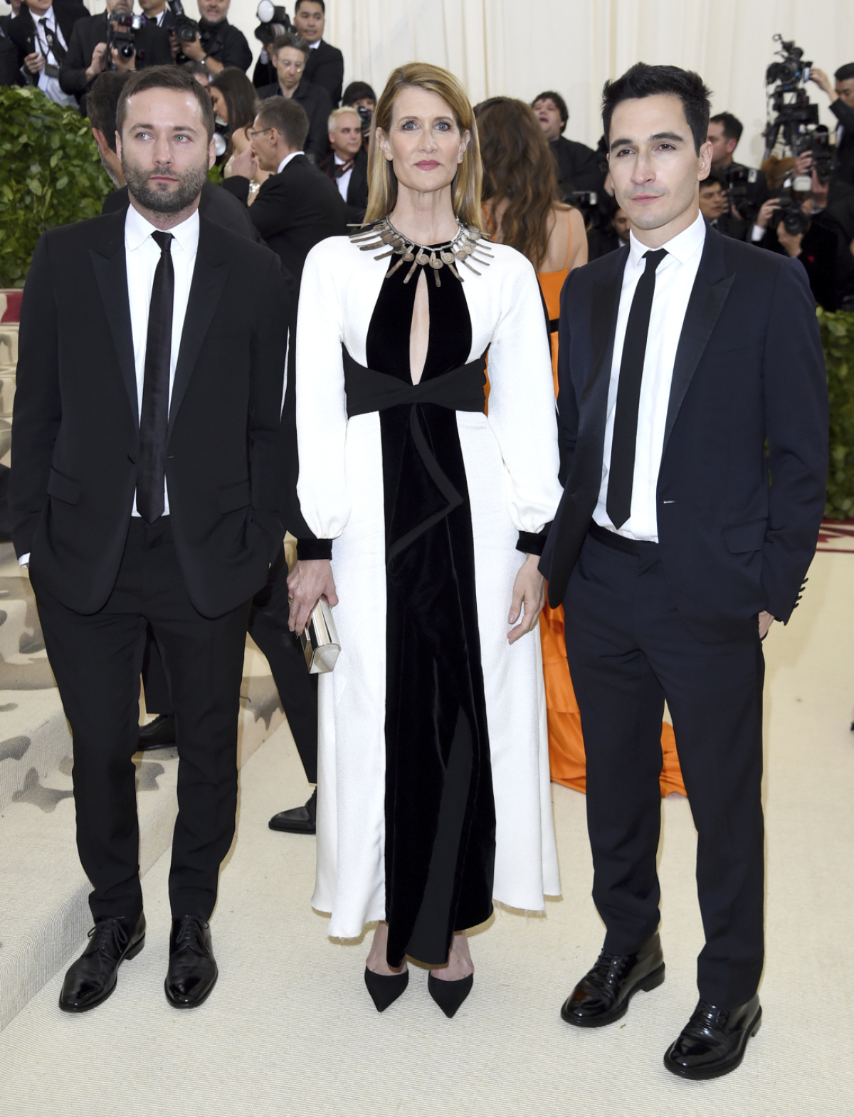 Jack McCollough, herečka Laura Dern a dizajnér Lazaro Hernandez