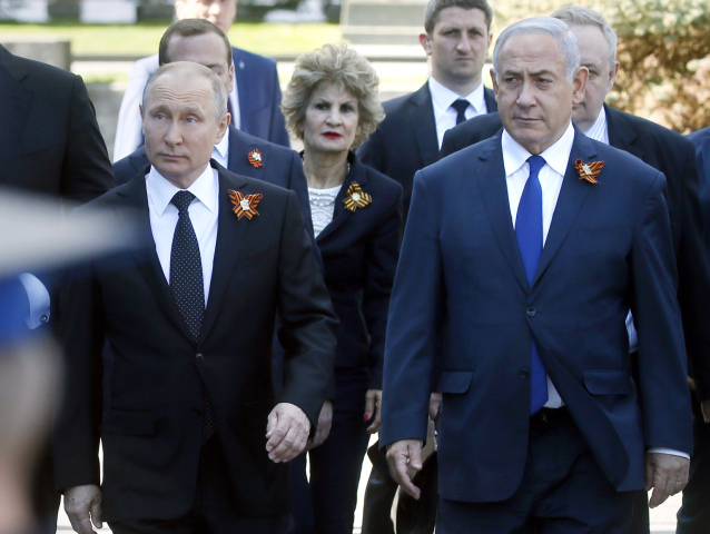 Rusko, Deň víťazstva, oslavy, Vladimir Putin, Benjamin Netanjahu
