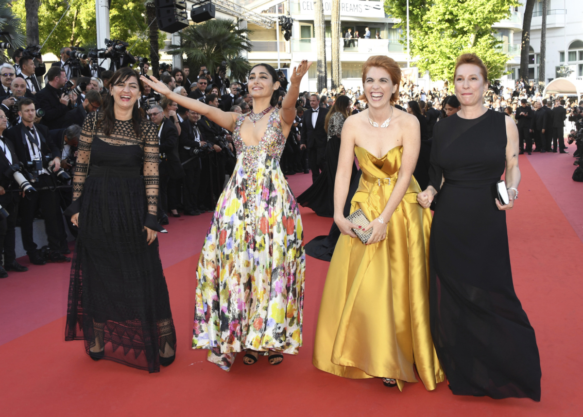 Didar Domehri, herečka Golshifteh Farahani, režisérka Eva Husson a herečka Emmanuelle Bercot 