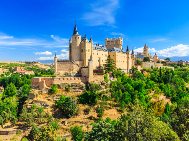 Segovia, Španielsko, hrad, alcazar
