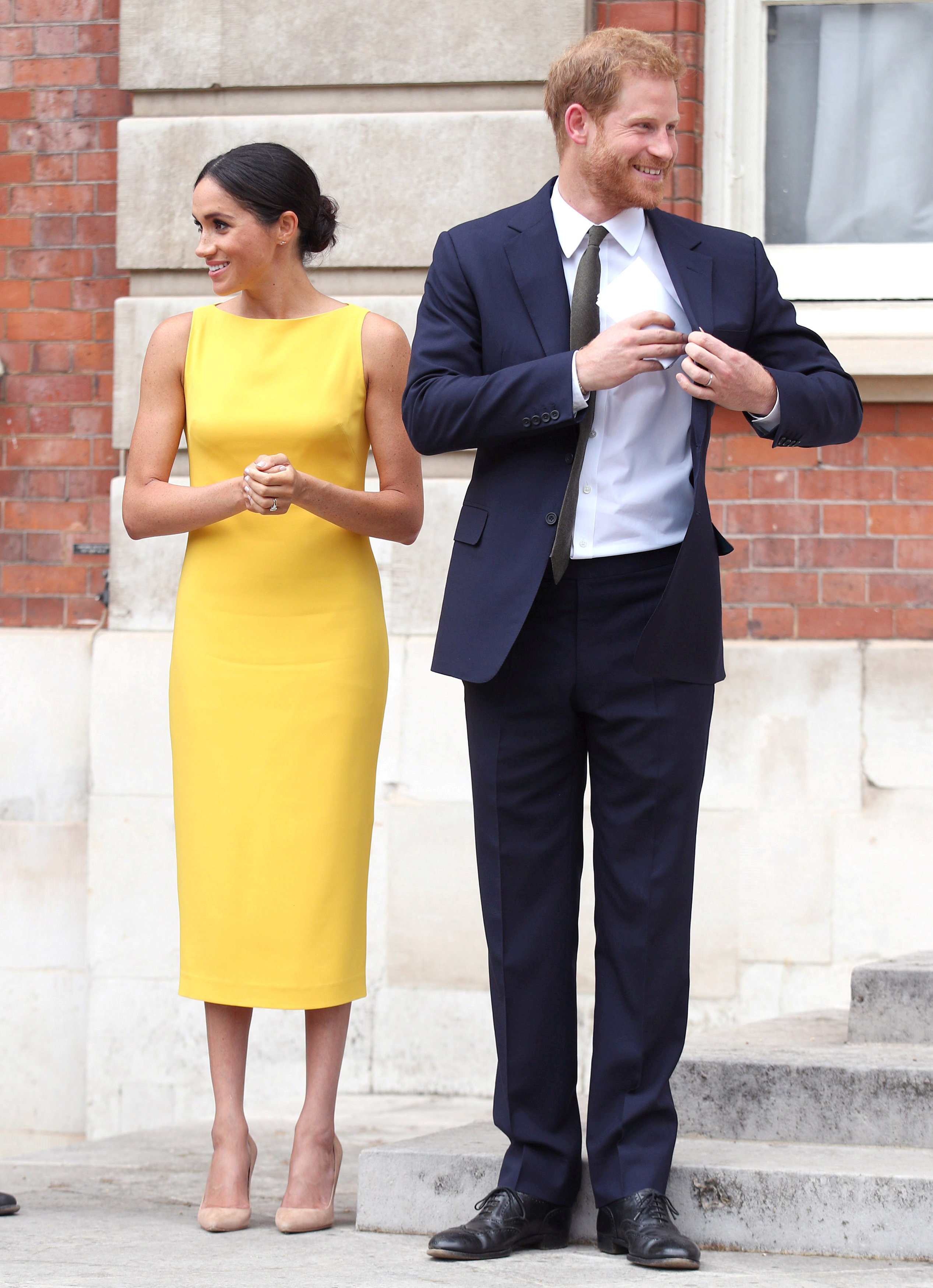 Princ Harry a vojvodkyňa Meghan na recepcii  v Marlborough House v Londýne.