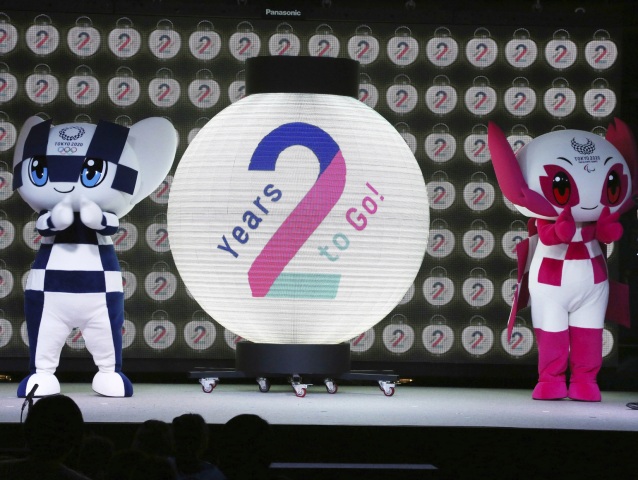 Japonsko Tokio Olympiáda Dva Roky Odpočítavanie