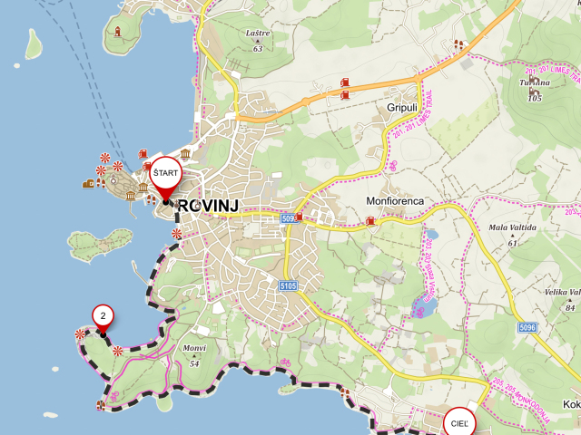 Rovinj - Vilass Rubin a späť