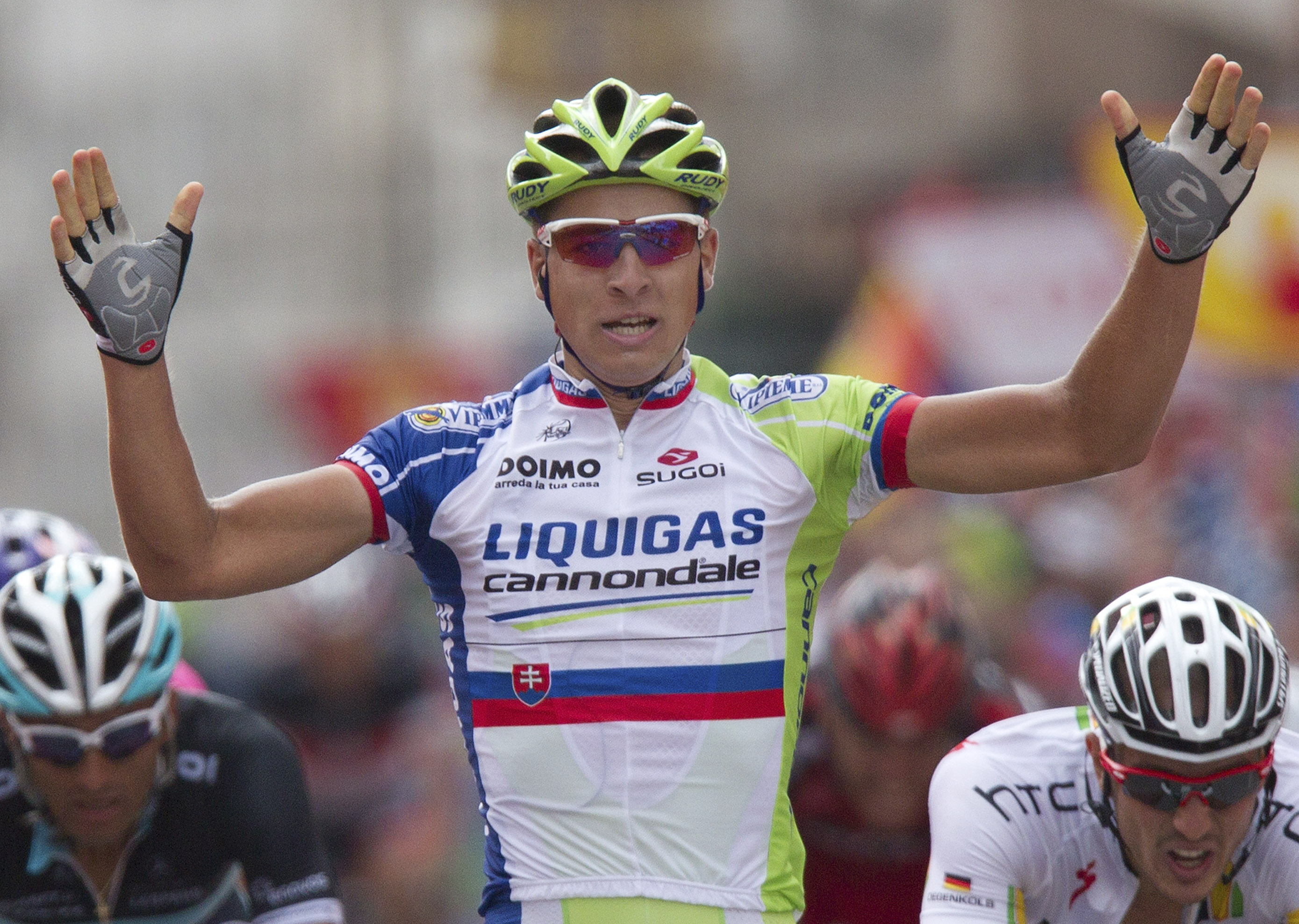 Peter Sagan na Vuelta a Espaňa 2011.