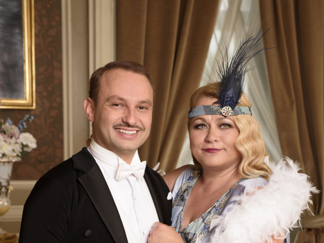 Herečka Pavla Tomicová s tanečným partnerom Markom Dědíkom.