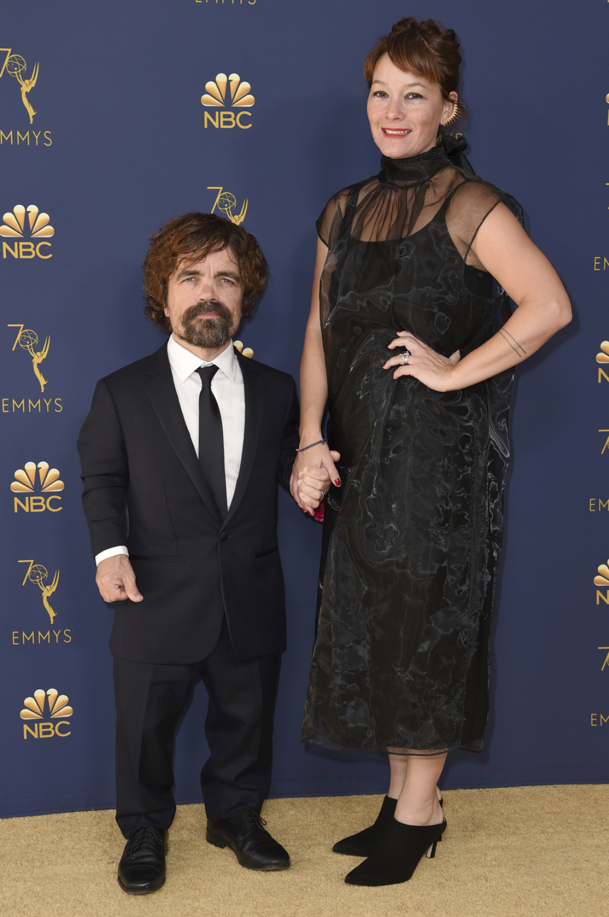 Herec Peter Dinklage a jeho manželka Erica Schmidt.