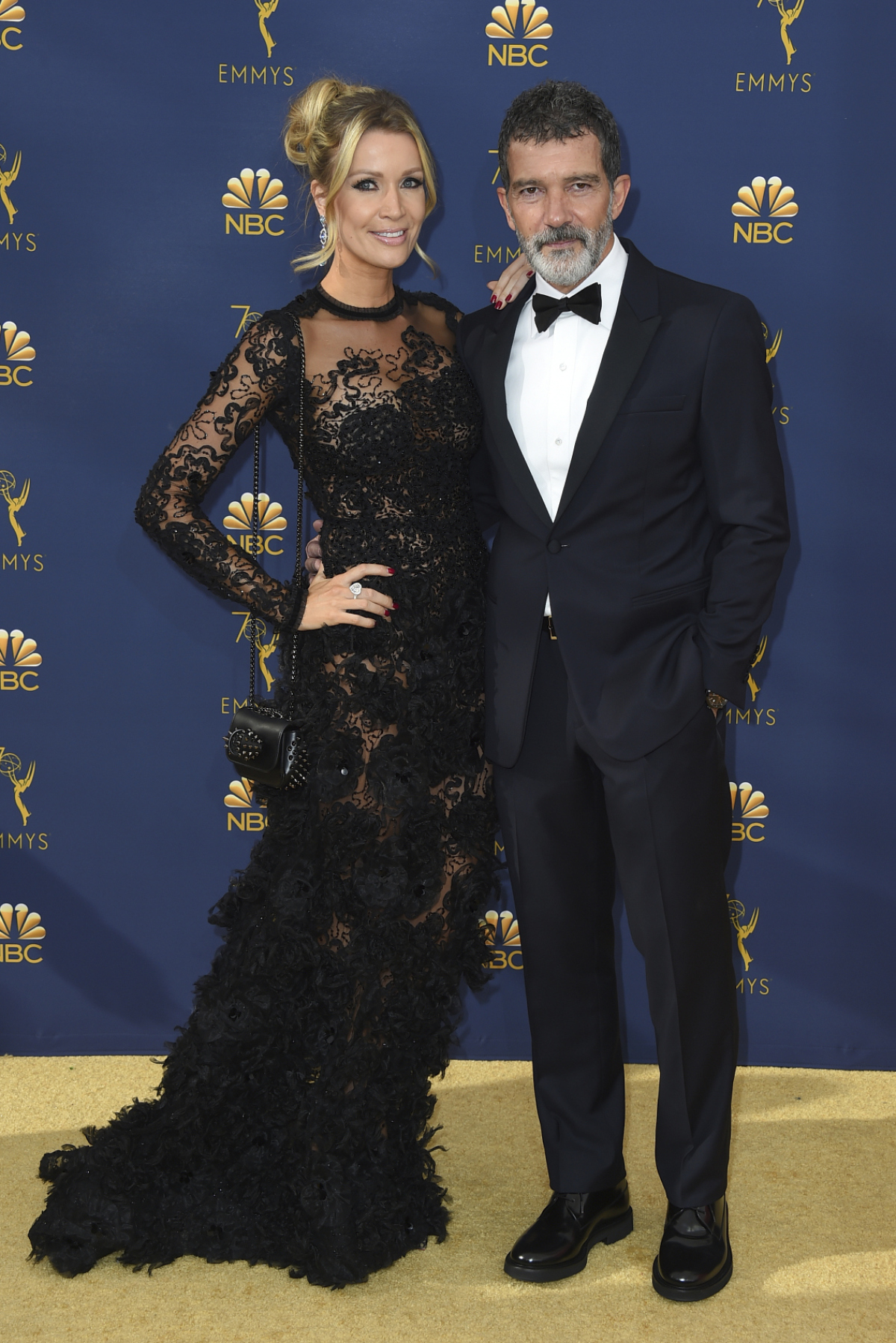 Modelka Nicole Kimpel a herec Antonio Banderas.