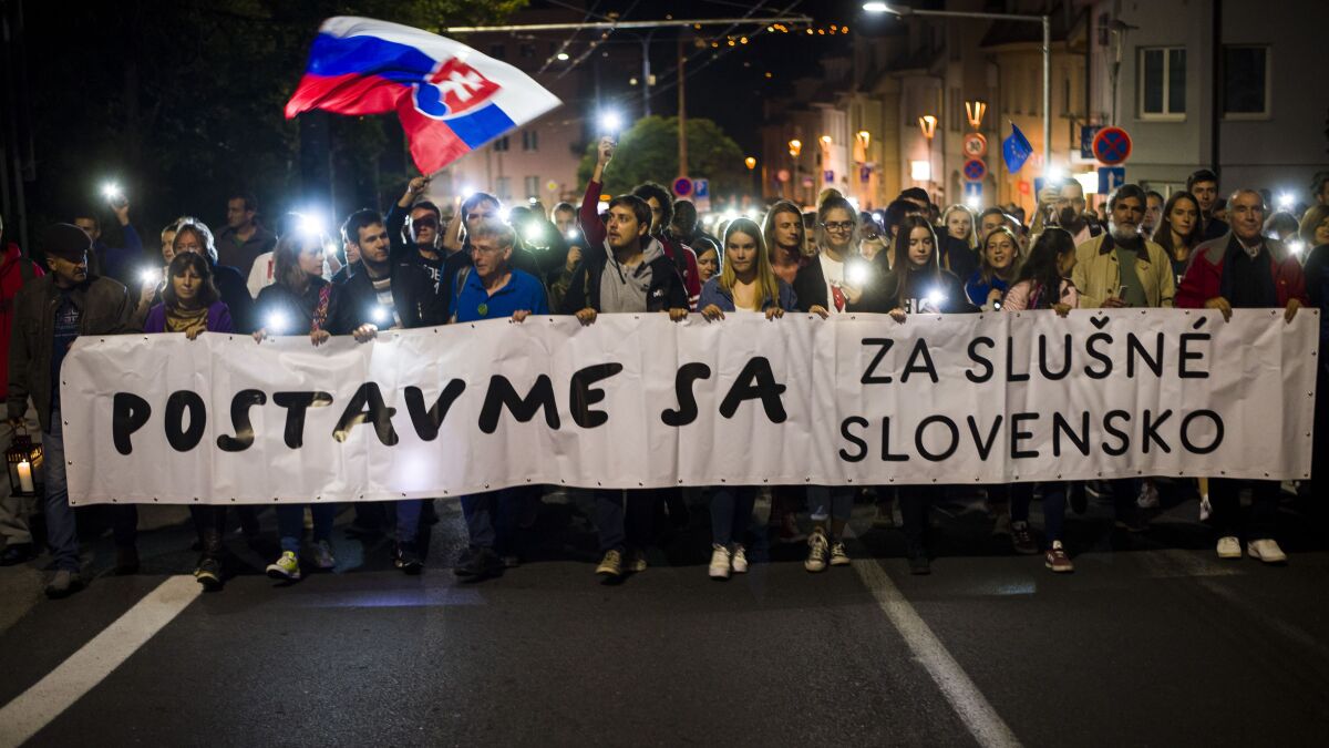 SR Bratislava pochod Za slušné Slovensko BAX