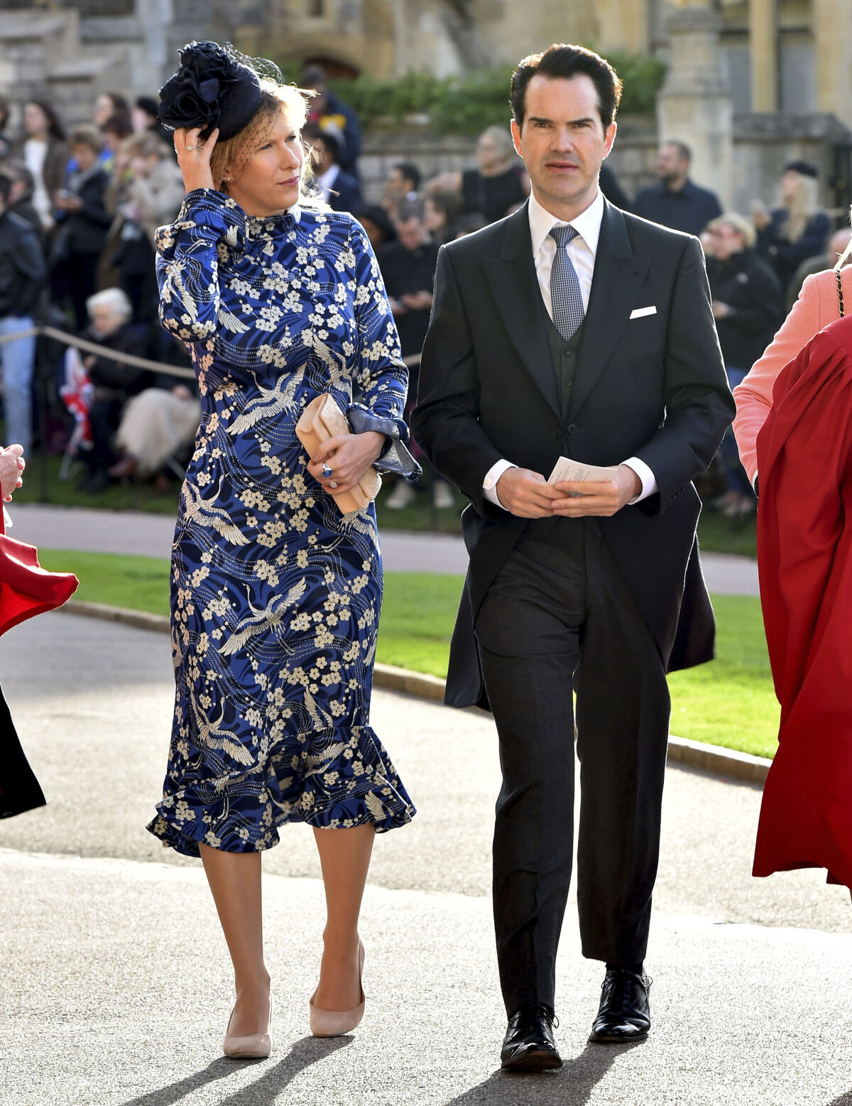 Komik Jimmy Carr a jeho partnerka Karoline Copping.