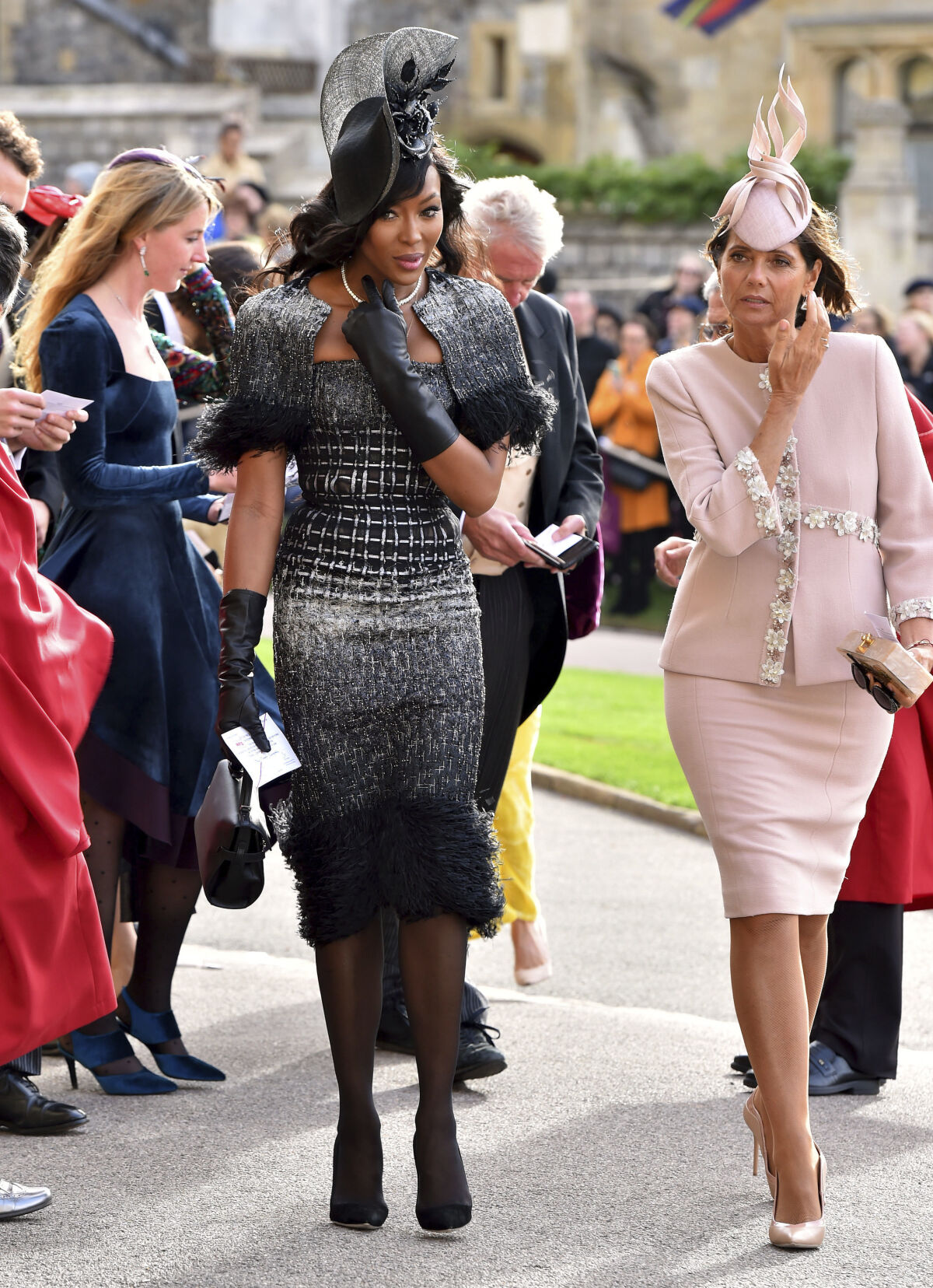 Modelka Naomi Campbell (vľavo) vyzerala úchvatne. 