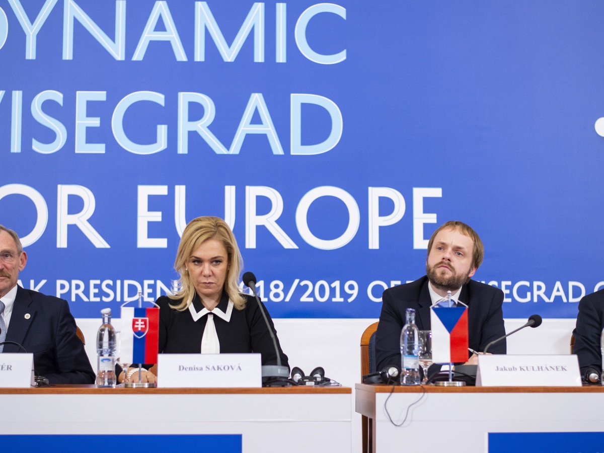 V4, Sándor Pintér, Denisa Saková, Jakub Kulhánek, Krzysztof Strzalka