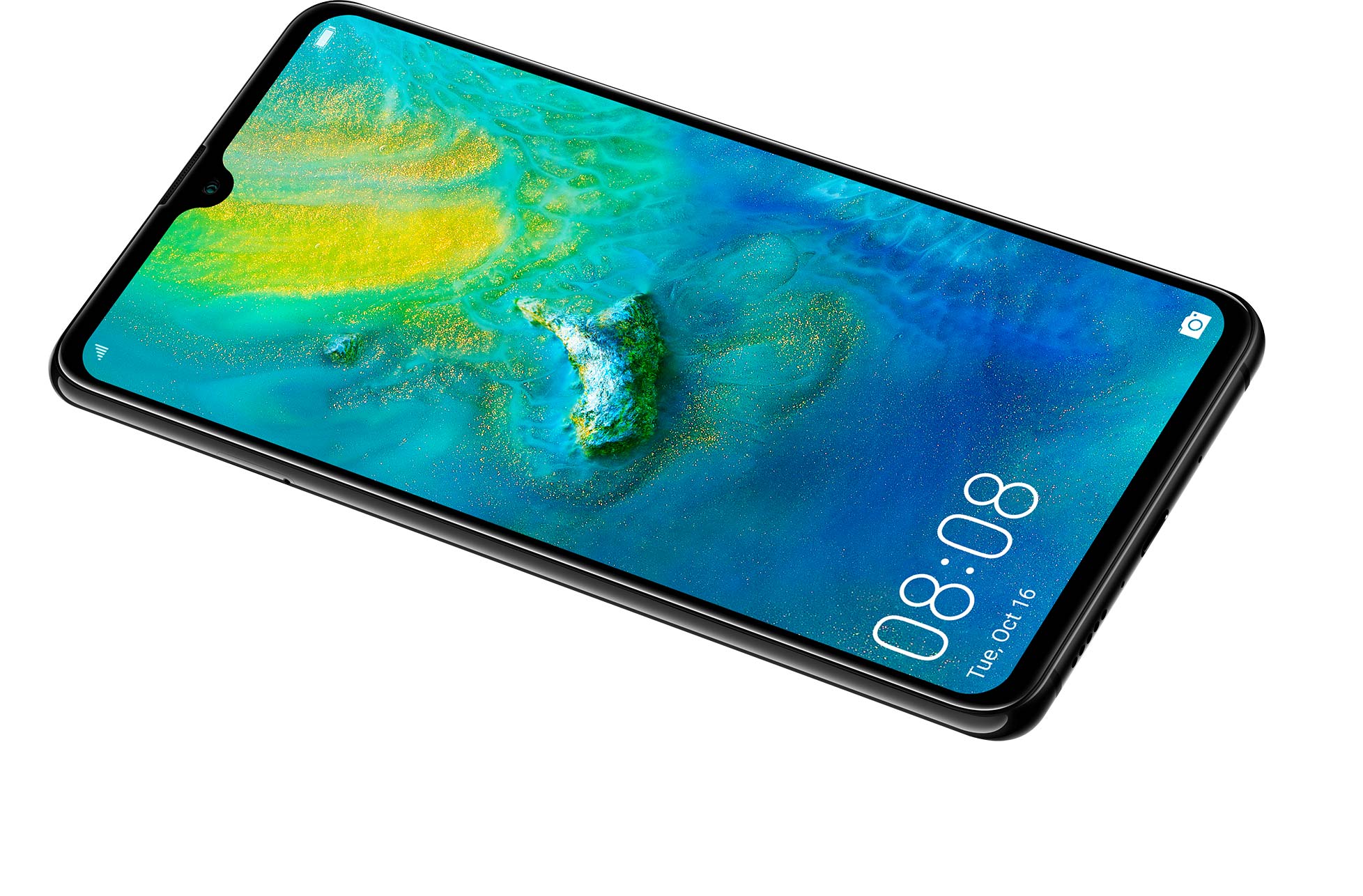 Huawei Mate 20 na rozdiel od modelu Pro nemá zakrivený displej.