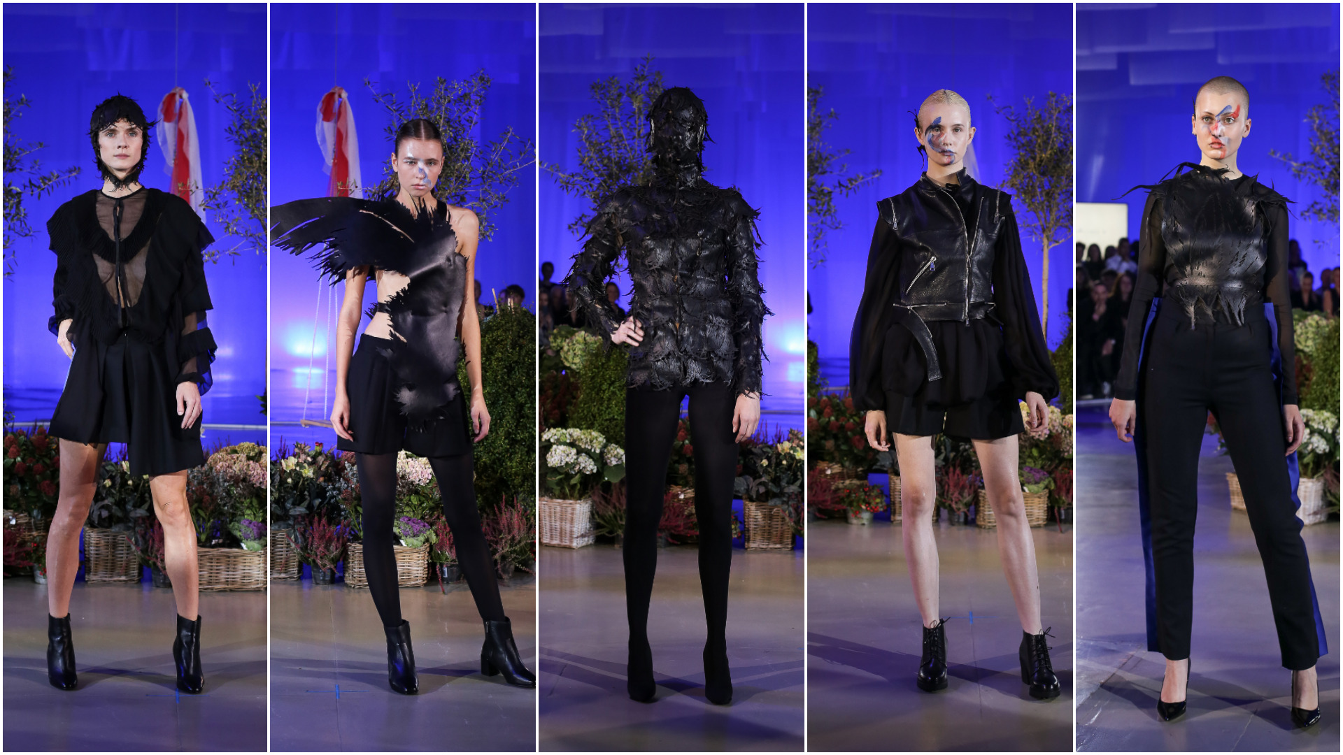 Modelky v kolekcii Marcela Holubca W pod názvom La Bohéme počas tretieho dňa programu na akcii Fashion LIVE! 2018.