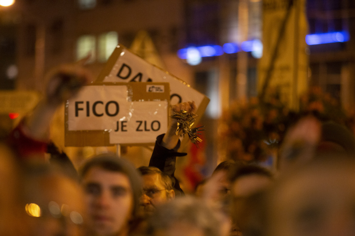 PROTEST: Za sluné Slovensko v Bratislave