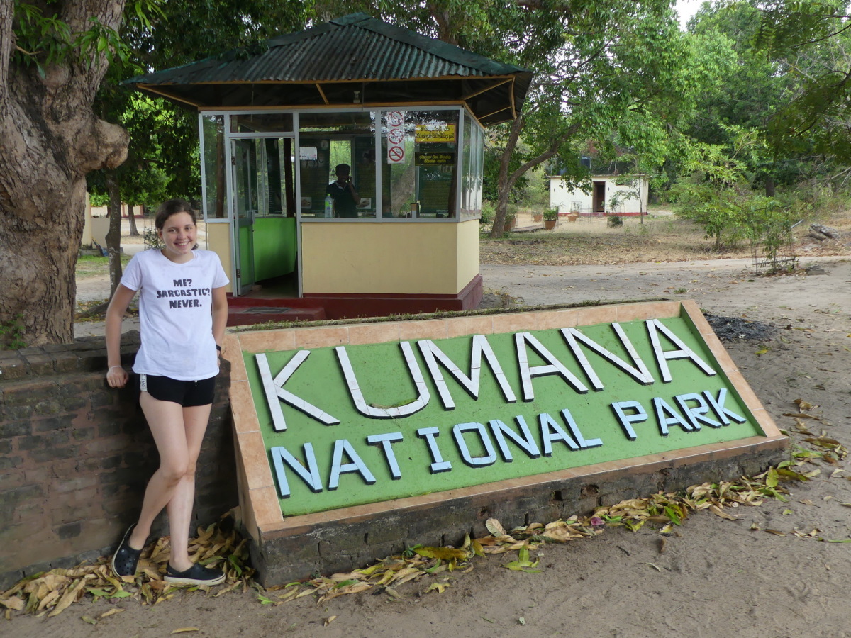 vstup do národného parku Kumana Srí Lanka