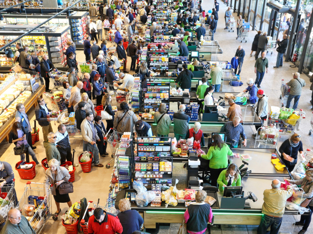 potraviny, nákupy, supermarket