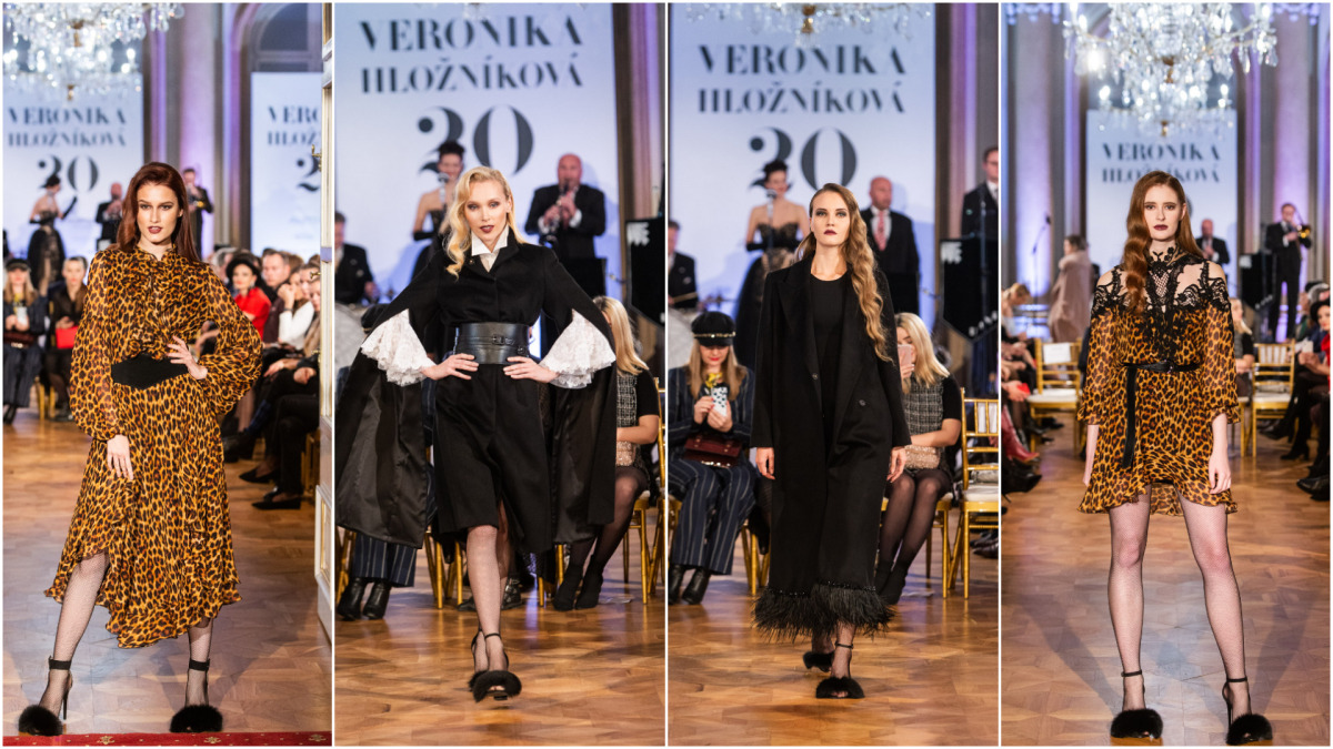 Módna prehliadka k 20. výročiu ateliéru Veroniky Hložníkovej. 