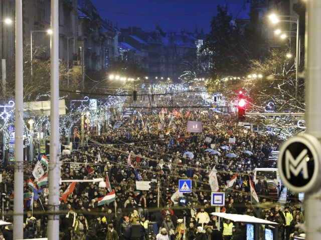 Maďarsko, protest, Budapešť