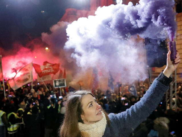 Anna Donáthová, maďarsko, protest